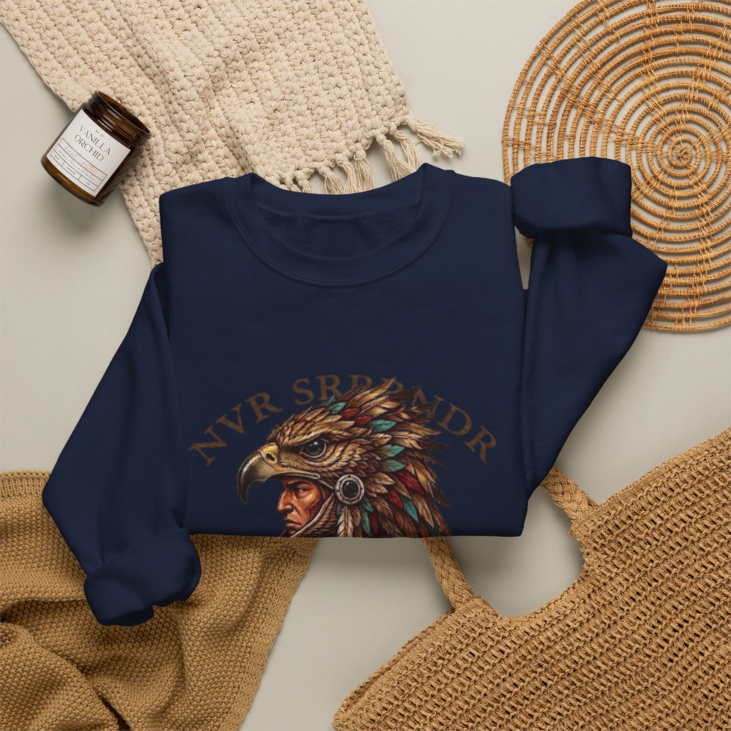 Legendary Eagle Crewneck Sweatshirt — "NVR SURRENDER" Graphic