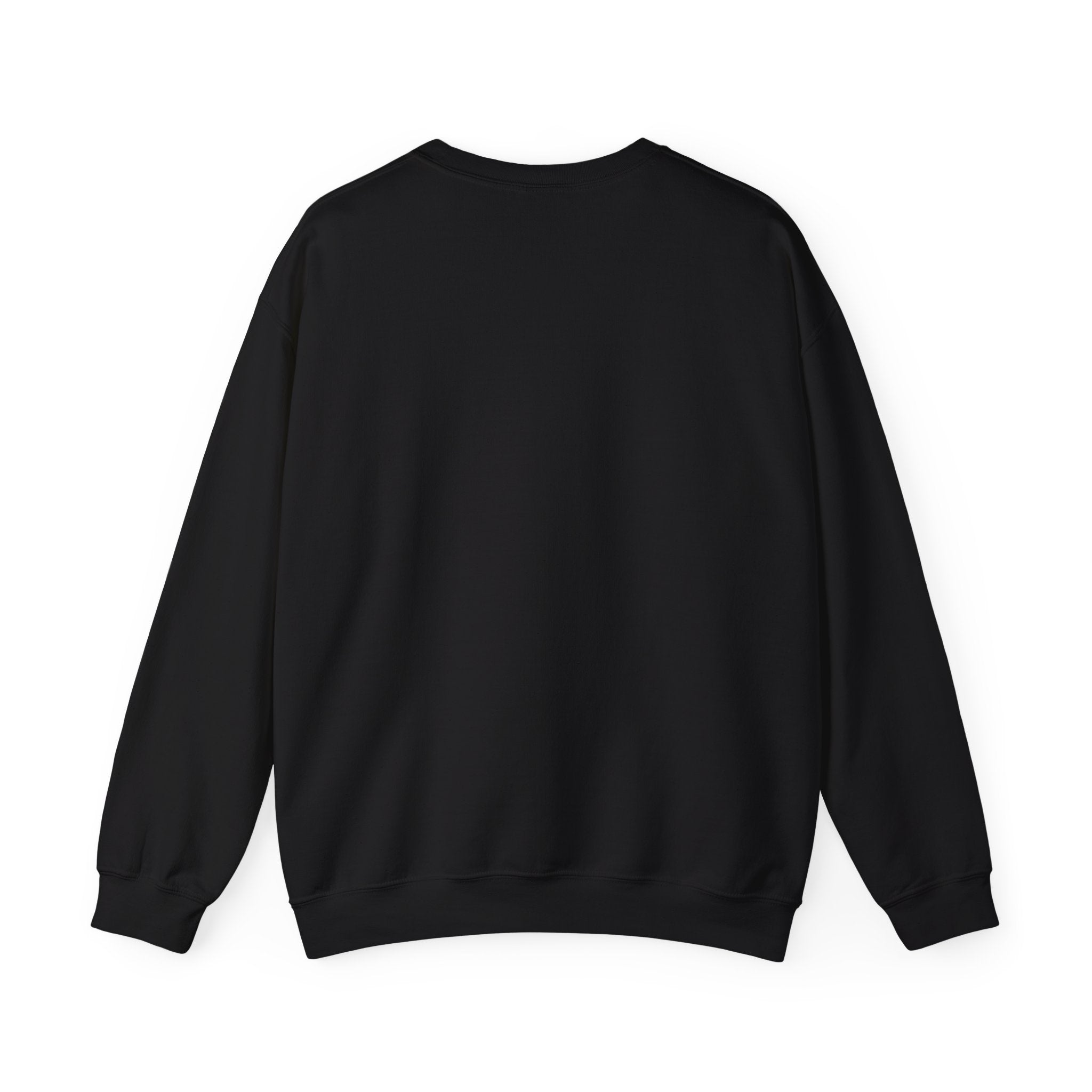 Crewneck Sweatshirt — 'Nevr Surrd' Vintage Strongman Graphic