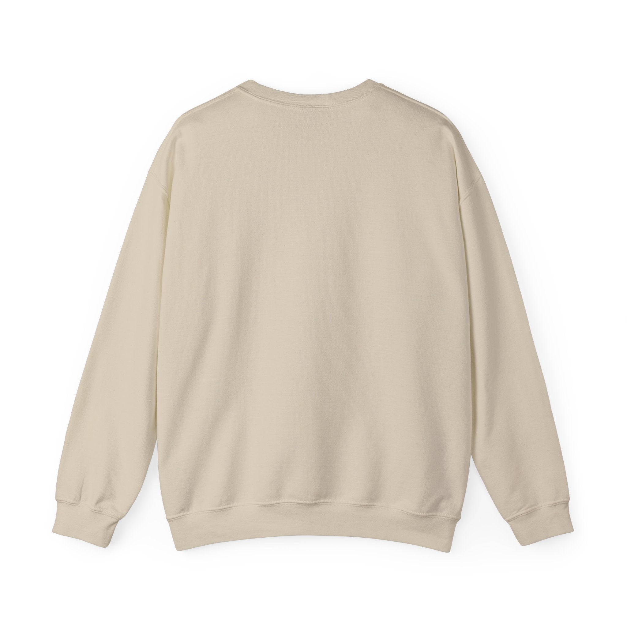 Crewneck Sweatshirt — 'Nevr Surrd' Vintage Strongman Graphic
