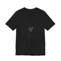 T-Shirt — 'NEVR SURDR' Strongman Cartoon Graphic Tee