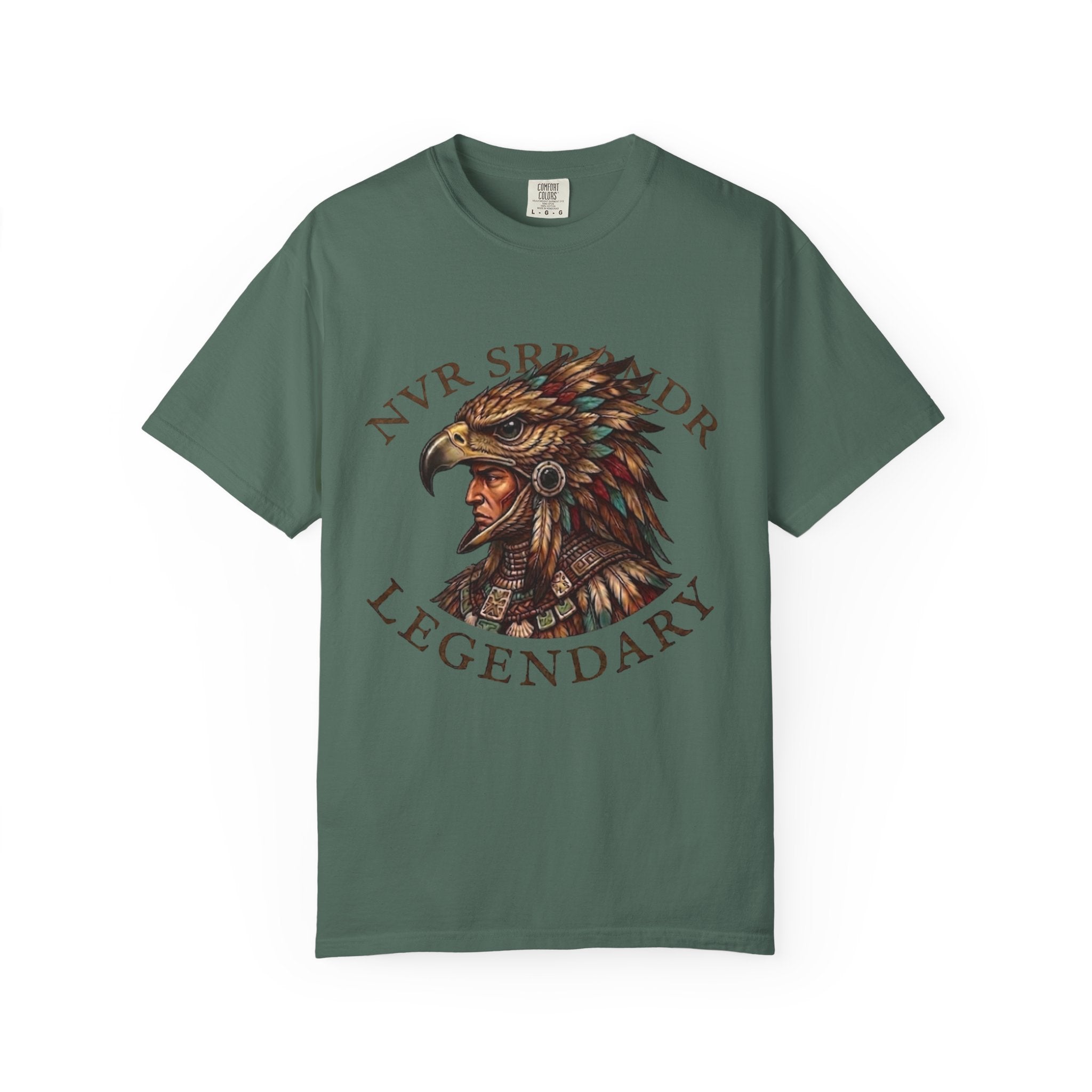 Legendary Eagle Warrior T-Shirt — "NVR SURRENDER" Graphic Tee