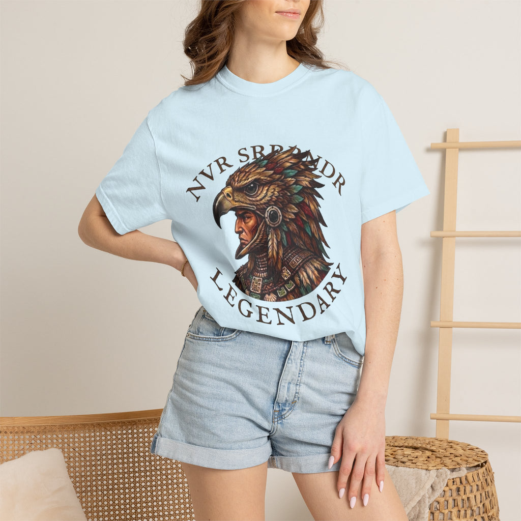 Legendary Eagle Warrior T-Shirt — "NVR SURRENDER" Graphic Tee