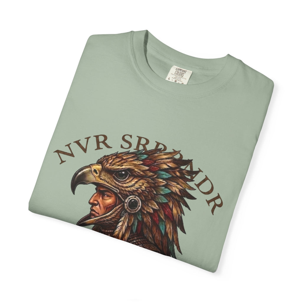 Legendary Eagle Warrior T-Shirt — "NVR SURRENDER" Graphic Tee