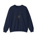 Crewneck Sweatshirt — 'Nevr Surrd' Vintage Strongman Graphic