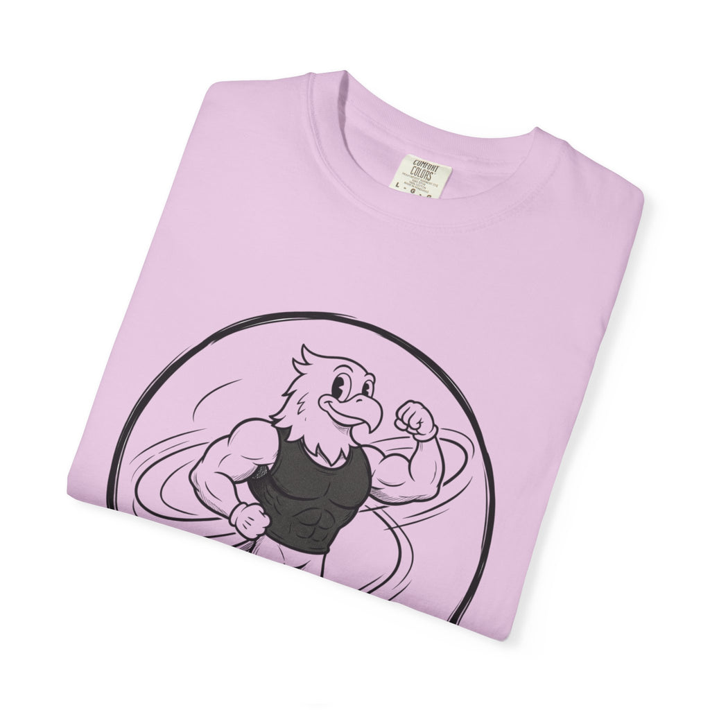 Eagle Strength T-Shirt — 'NEVR SURDR' Retro Athletic Graphic Tee