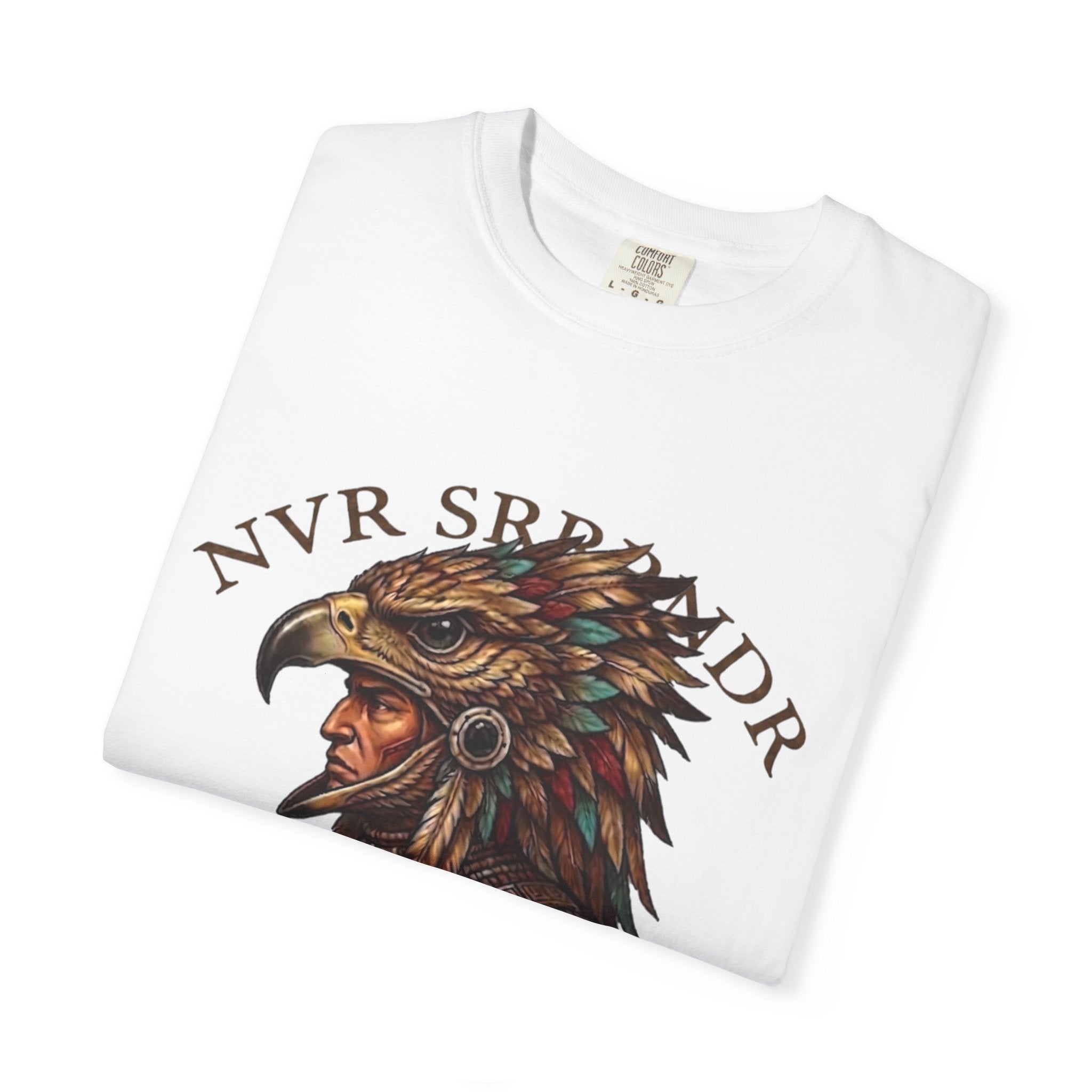 Legendary Eagle Warrior T-Shirt — "NVR SURRENDER" Graphic Tee
