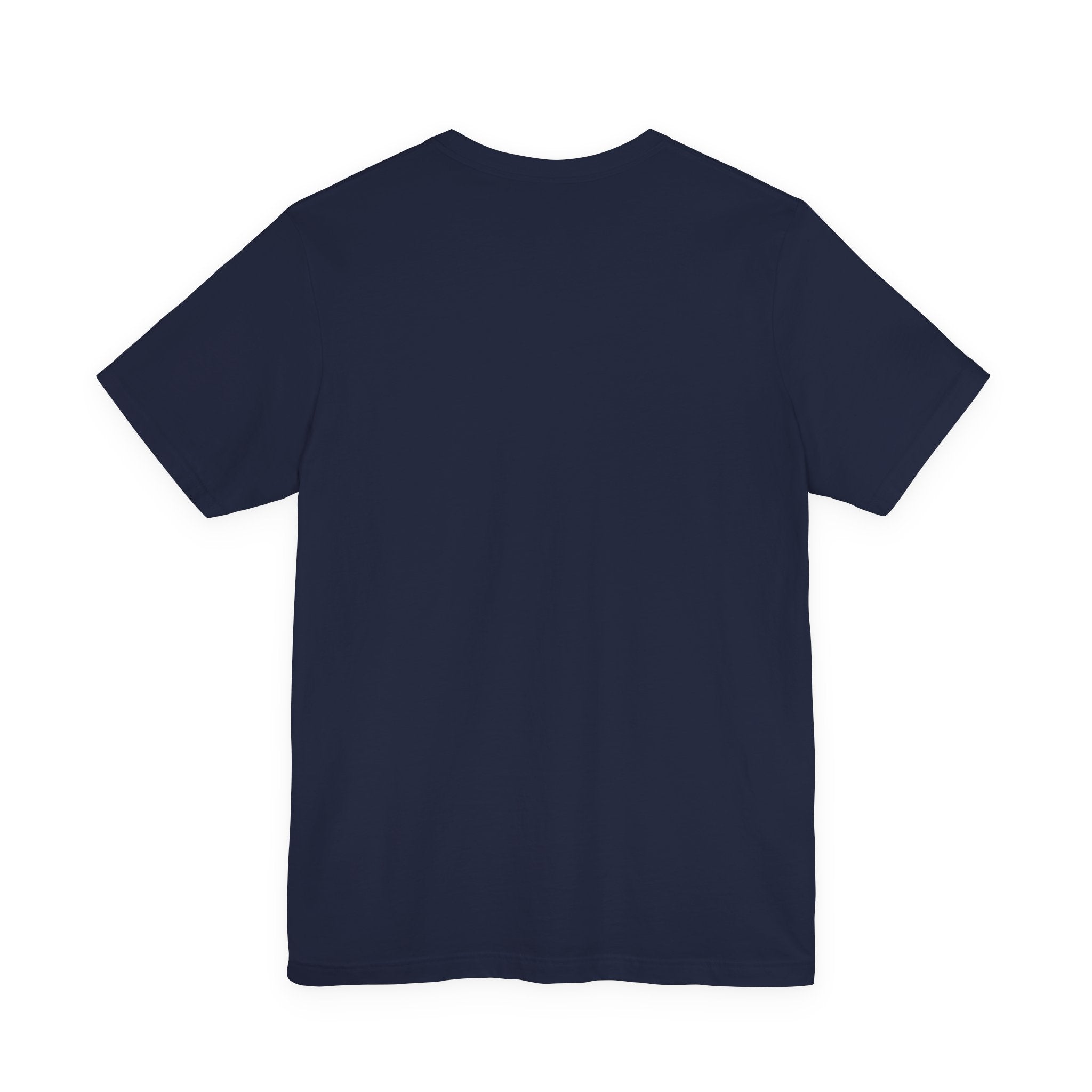 T-Shirt — 'NEVR SURDR' Strongman Cartoon Graphic Tee