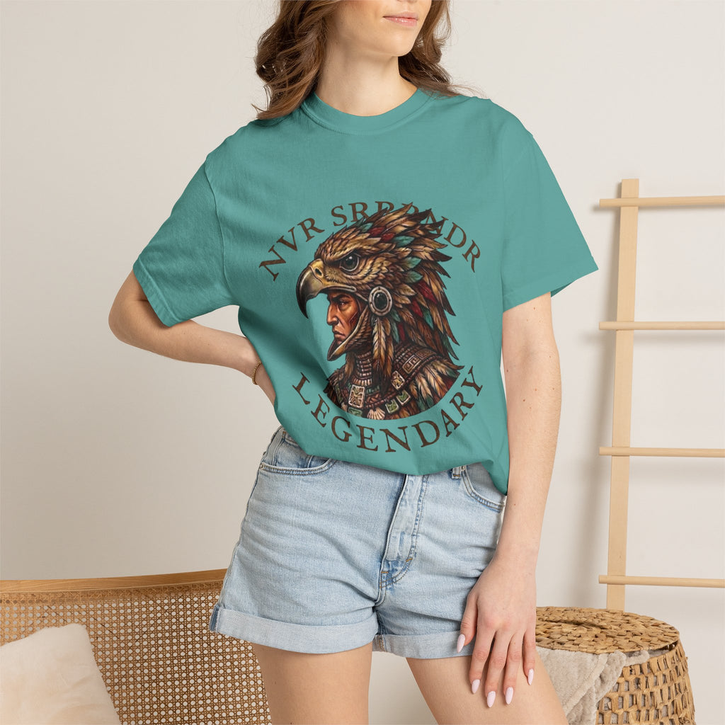 Legendary Eagle Warrior T-Shirt — "NVR SURRENDER" Graphic Tee