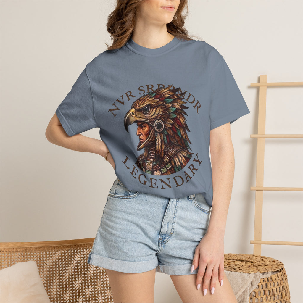 Legendary Eagle Warrior T-Shirt — "NVR SURRENDER" Graphic Tee