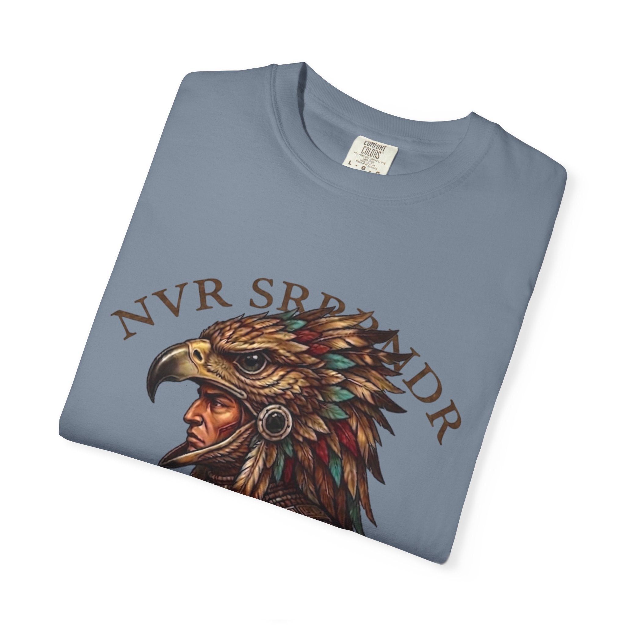 Legendary Eagle Warrior T-Shirt — "NVR SURRENDER" Graphic Tee