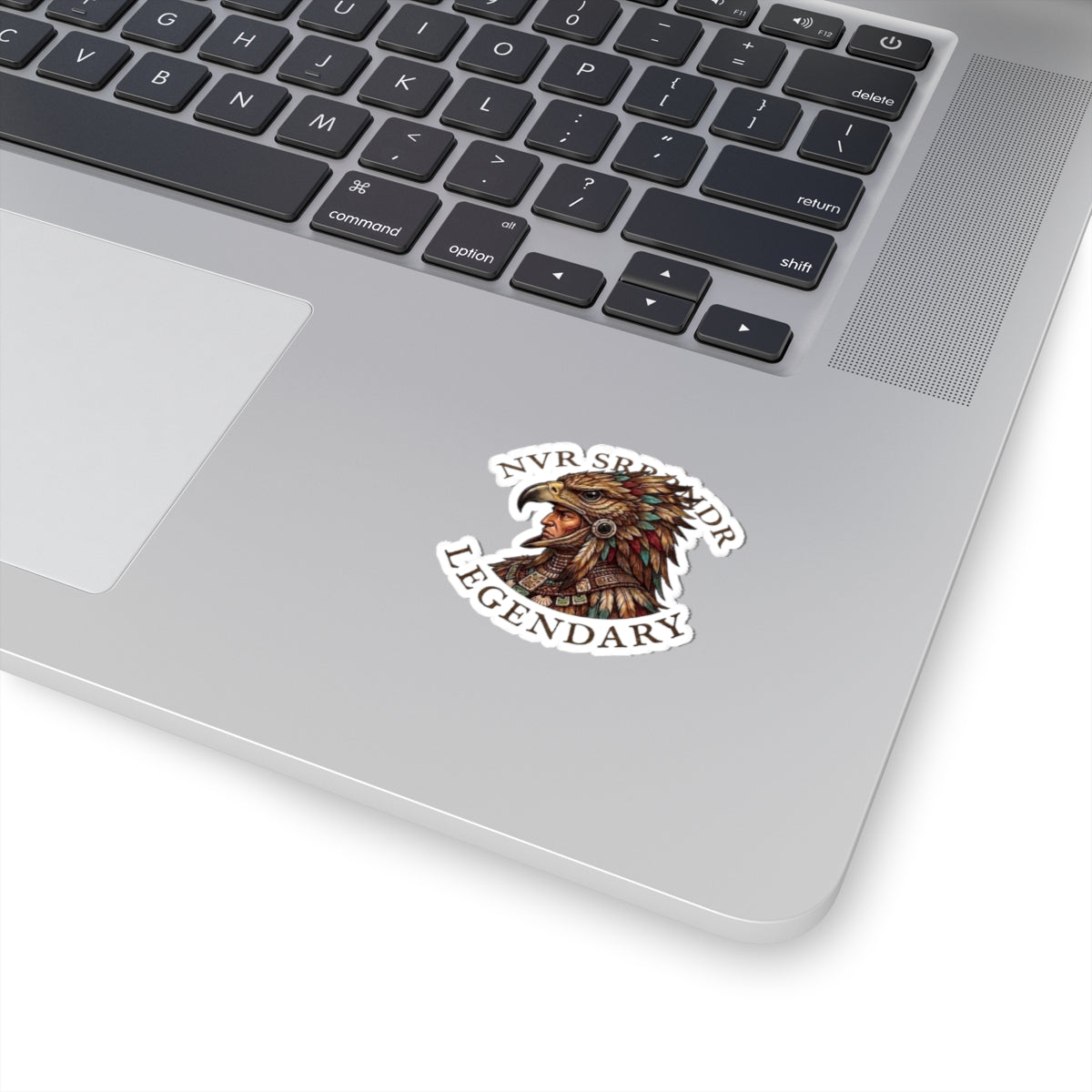 Legendary Eagle Warrior Sticker — 'NVR SRP NDR' Kiss-Cut Vinyl Decal