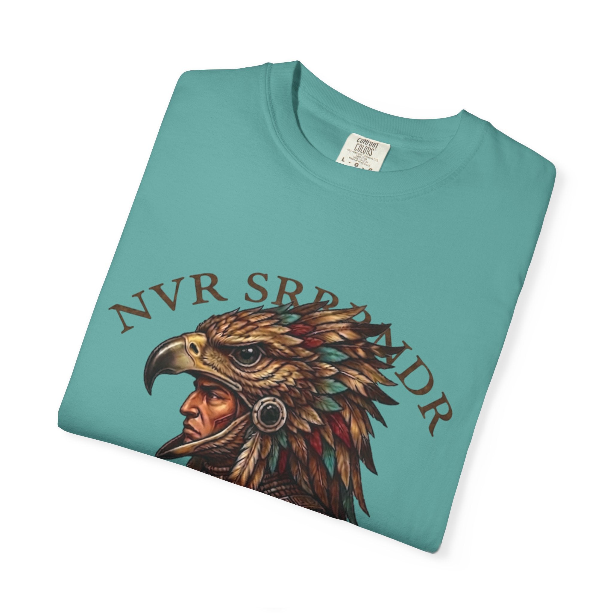 Legendary Eagle Warrior T-Shirt — "NVR SURRENDER" Graphic Tee