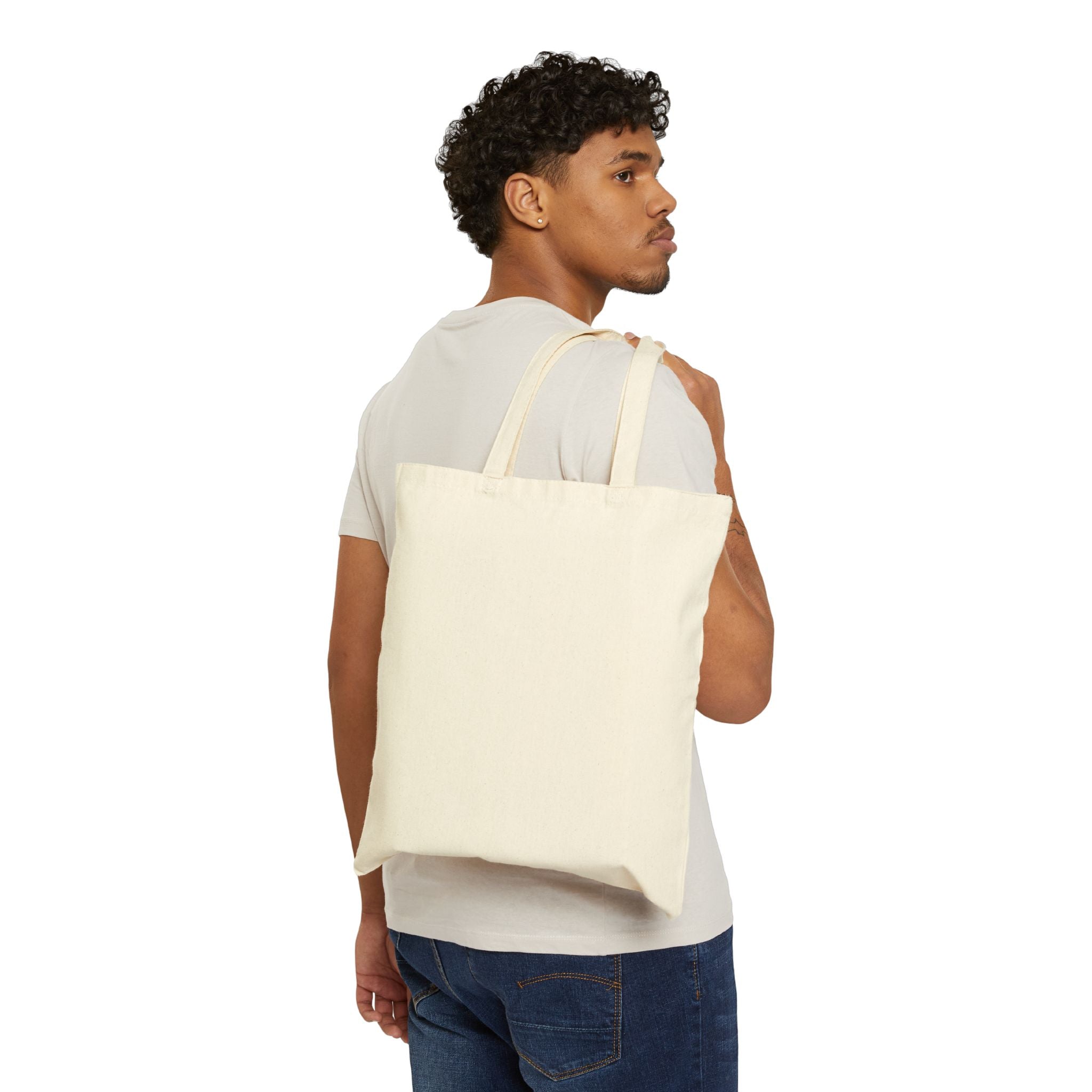 Legendary Eagle Canvas Tote Bag — 'Never Surrender' Native-Inspired Design