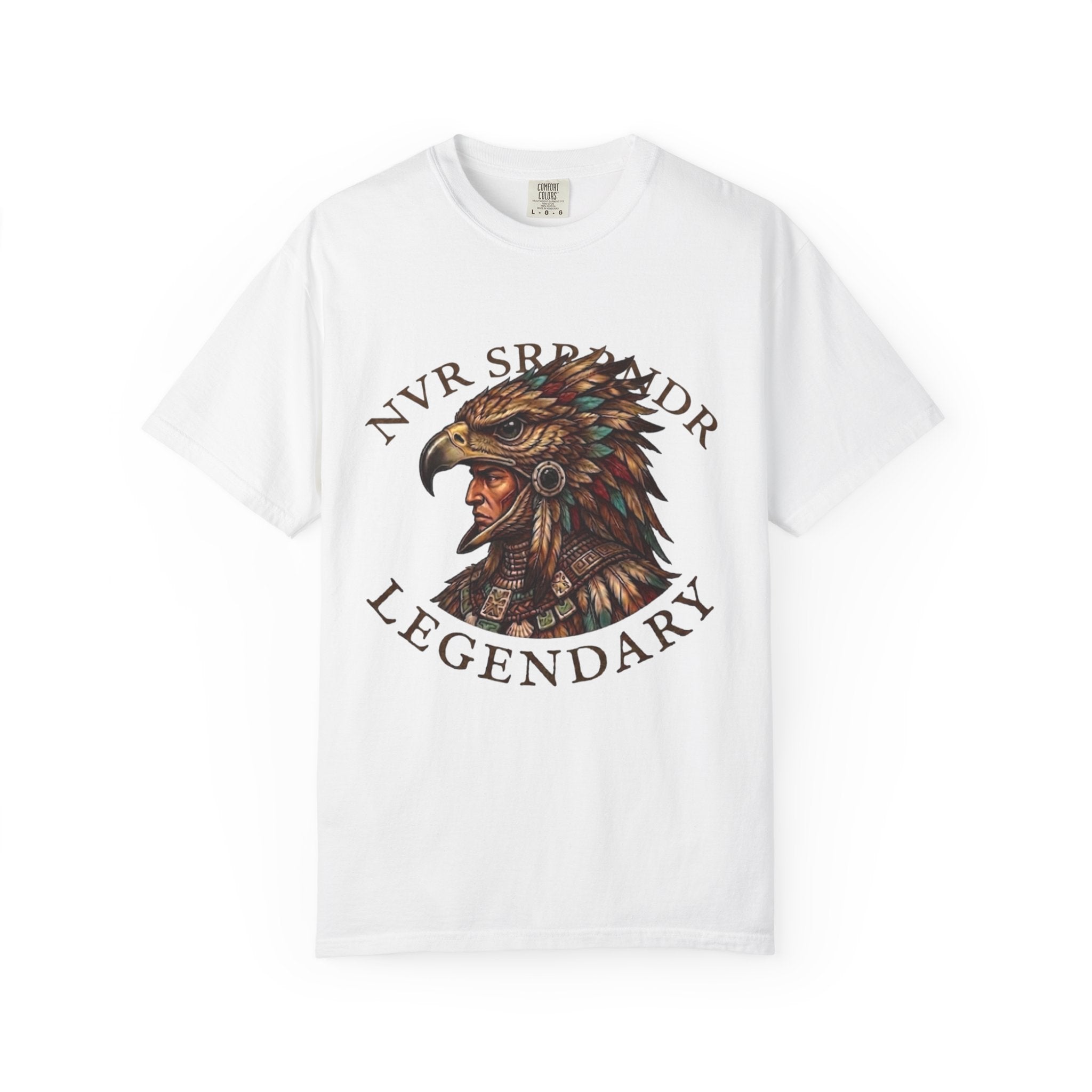 Legendary Eagle Warrior T-Shirt — "NVR SURRENDER" Graphic Tee