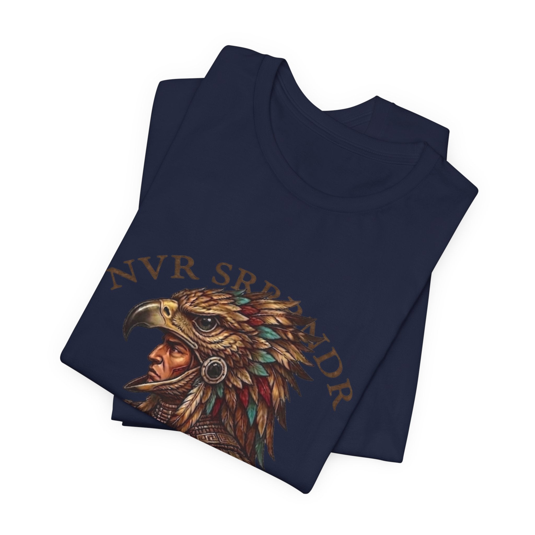 Legendary Eagle Warrior T-Shirt — "NVR Surrender" Vintage Native Warrior Tee