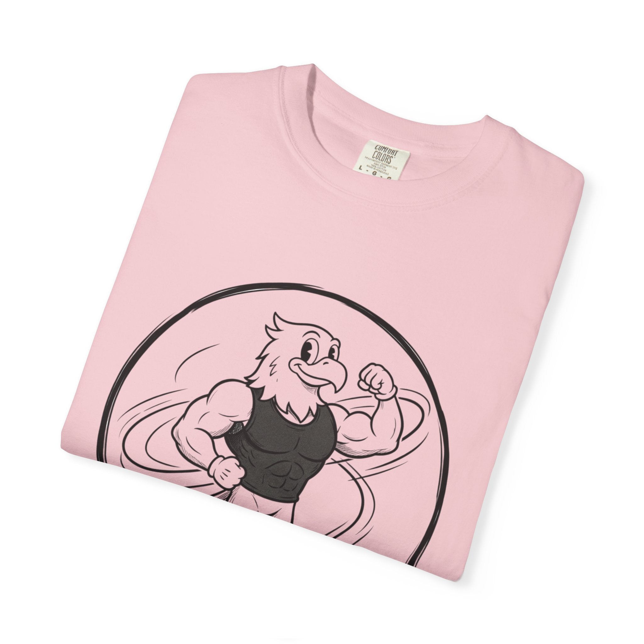 Eagle Strength T-Shirt — 'NEVR SURDR' Retro Athletic Graphic Tee