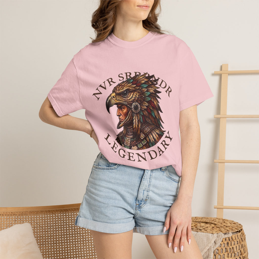 Legendary Eagle Warrior T-Shirt — "NVR SURRENDER" Graphic Tee