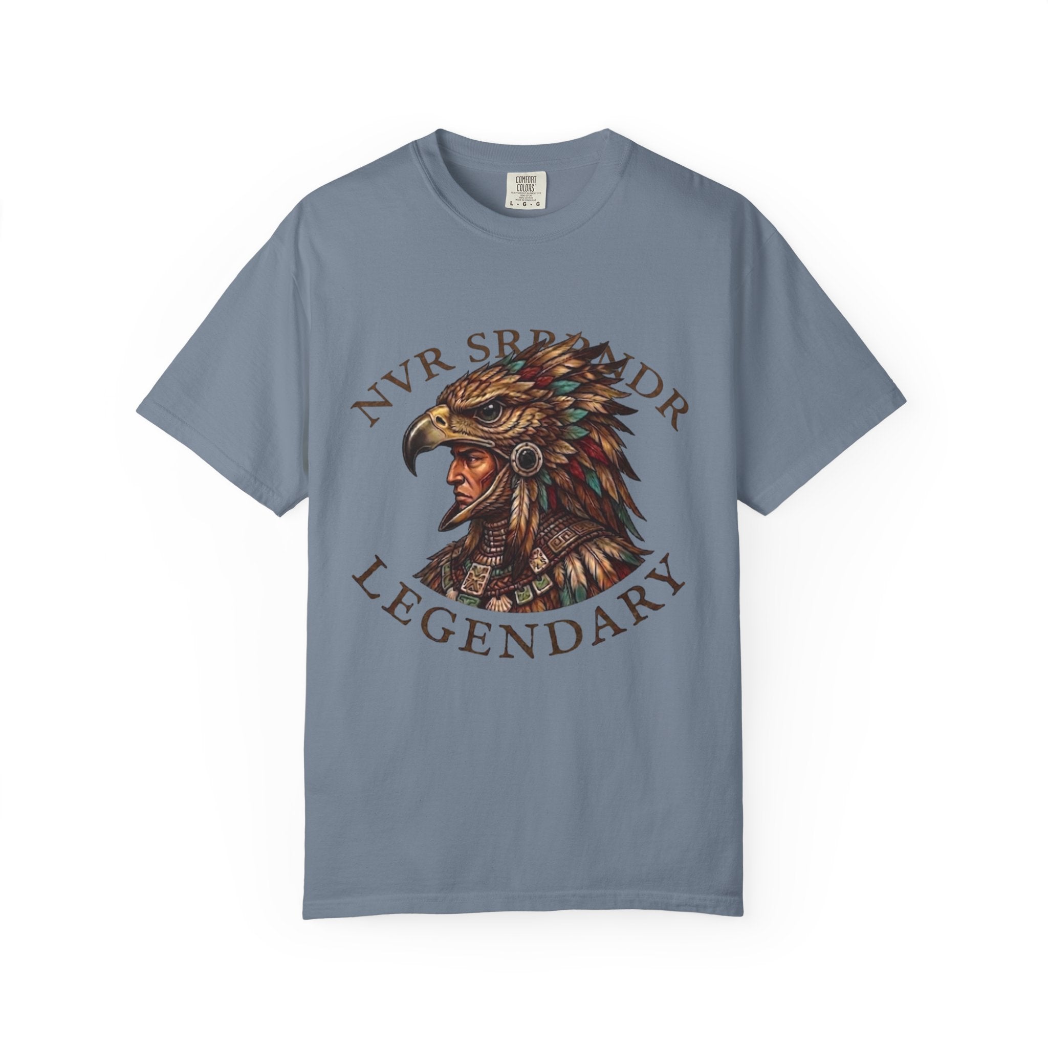 Legendary Eagle Warrior T-Shirt — "NVR SURRENDER" Graphic Tee