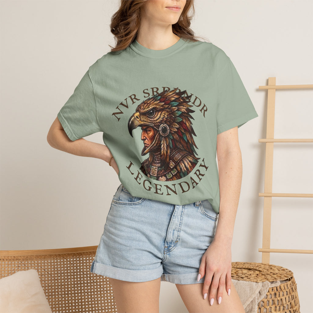 Legendary Eagle Warrior T-Shirt — "NVR SURRENDER" Graphic Tee
