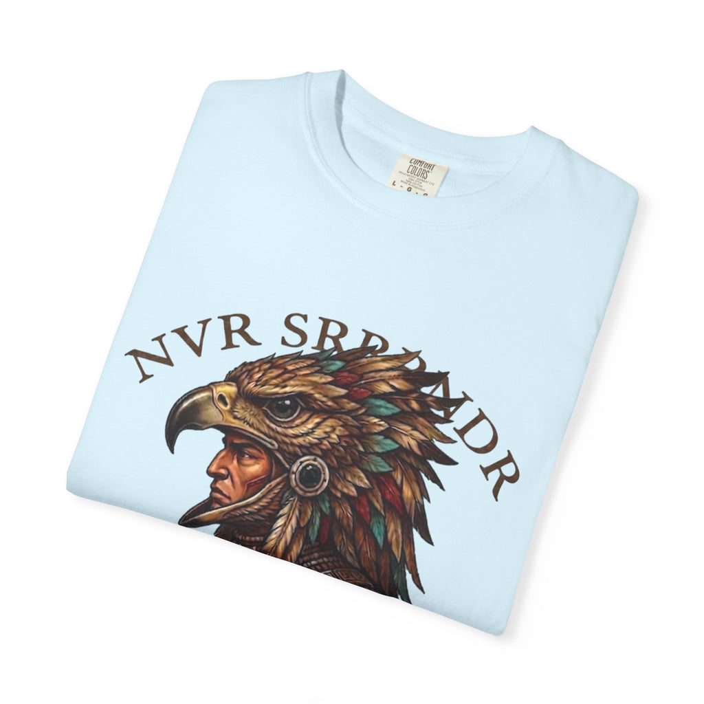 Legendary Eagle Warrior T-Shirt — "NVR SURRENDER" Graphic Tee