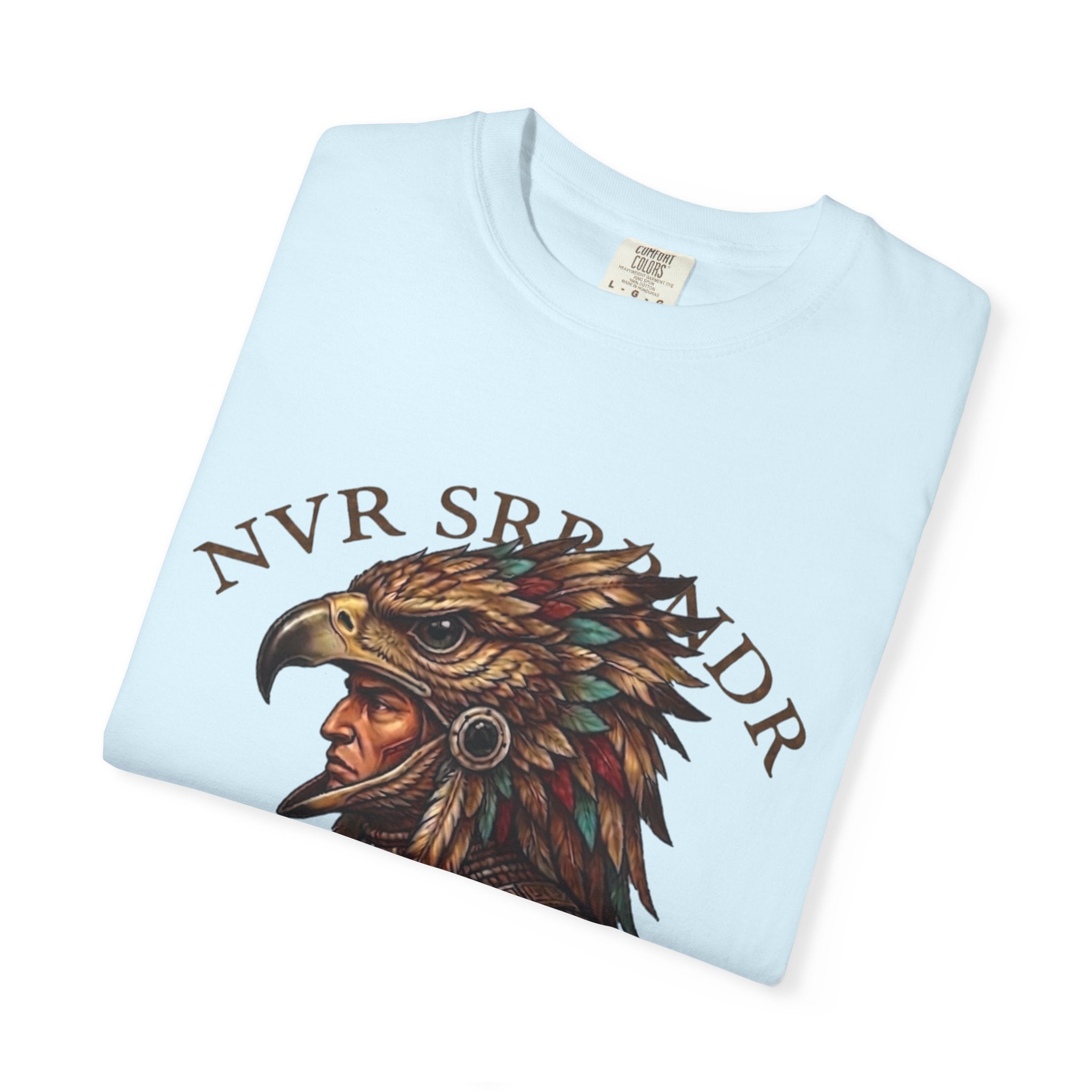 Legendary Eagle Warrior T-Shirt — "NVR SURRENDER" Graphic Tee