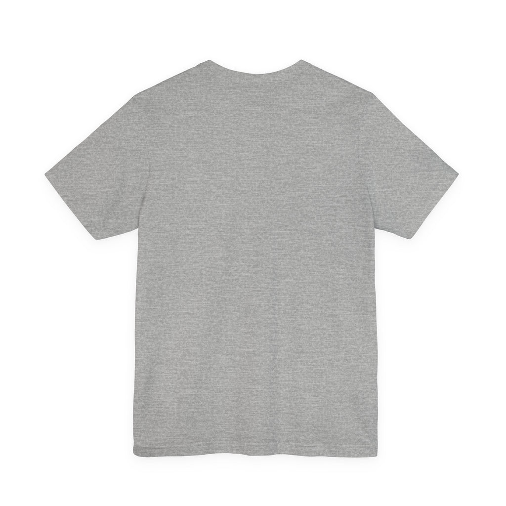 T-Shirt — 'NEVR SURDR' Strongman Cartoon Graphic Tee