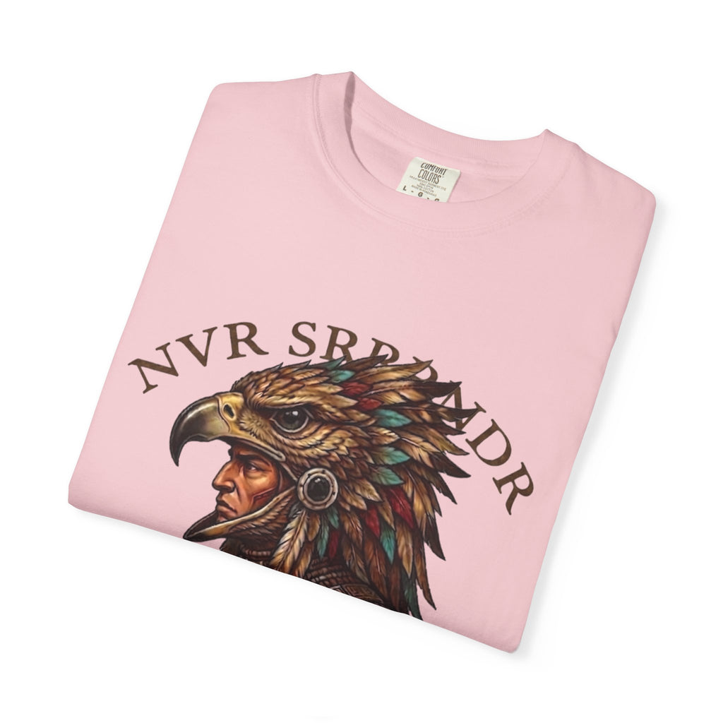 Legendary Eagle Warrior T-Shirt — "NVR SURRENDER" Graphic Tee